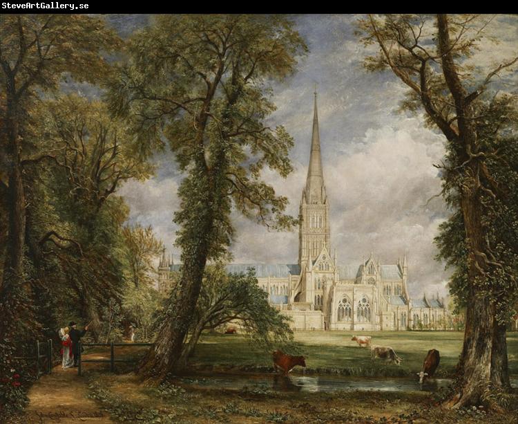 John Constable Salisbury Cathedral from the Bishop's Grounds (mk09)